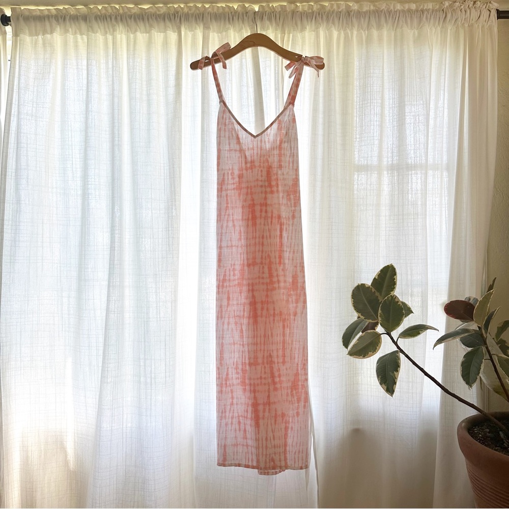 NW/OT Beachy tie-dye swim cover-up maxi